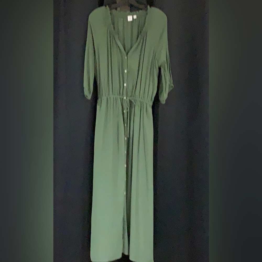 Gap Green Blouson Dress